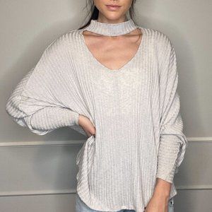 Urban Outfitters Grey Choker Neck Sweater